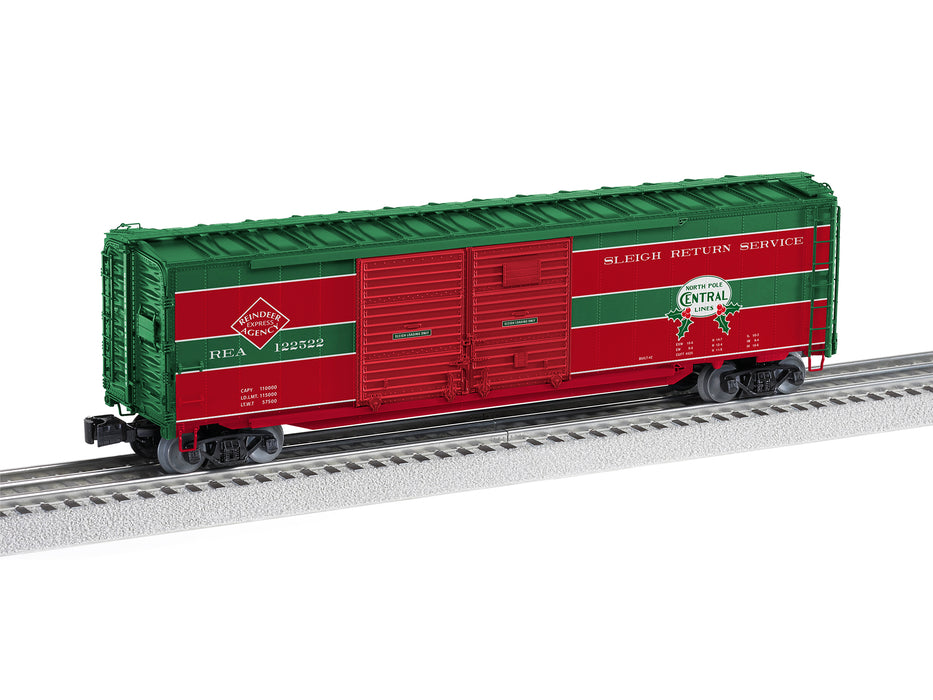 lionel-2226990-o-gauge-christmas-end-door-boxcar