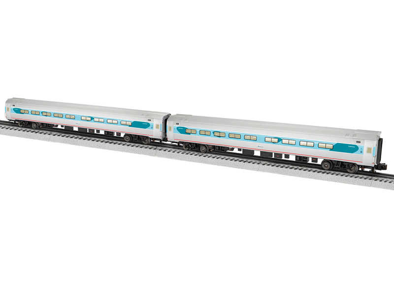 Lionel 2227300 O Gauge Amtrak Amfleet Phase V Coach 2 Pack