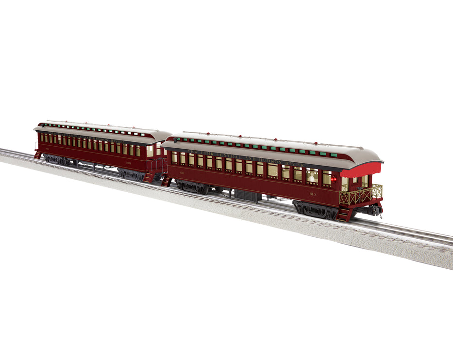 Lionel 2227450 O Scale Wood Coach and Observation Set New York Central NYC 2 Pack