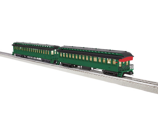 Lionel 2227480 O Scale Wood Coach and Observation Set Southern 2 Pack