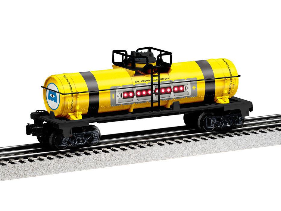 Lionel 2228350 O Gauge Pixar Monsters Inc Scare Tank Car with LEDs