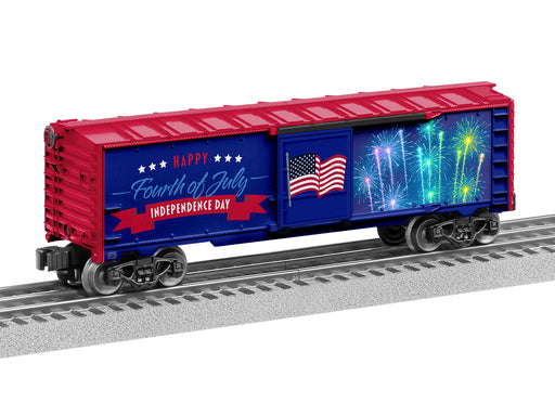 Lionel 2228400 O Scale Illuminated Forth of July Boxcar with Sound