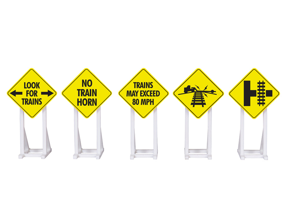 Lionel 2230140 O Gauge Railroad Signs 5 Pack
