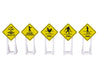 Lionel 2230170 O Gauge Unique Railroad Signs 5 Pack