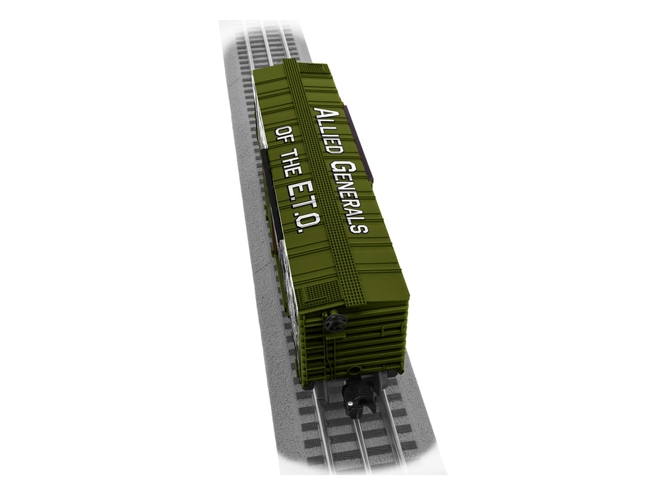 Lionel 2238100 O Gauge WWII Generals  Battlefield Honor Boxcar