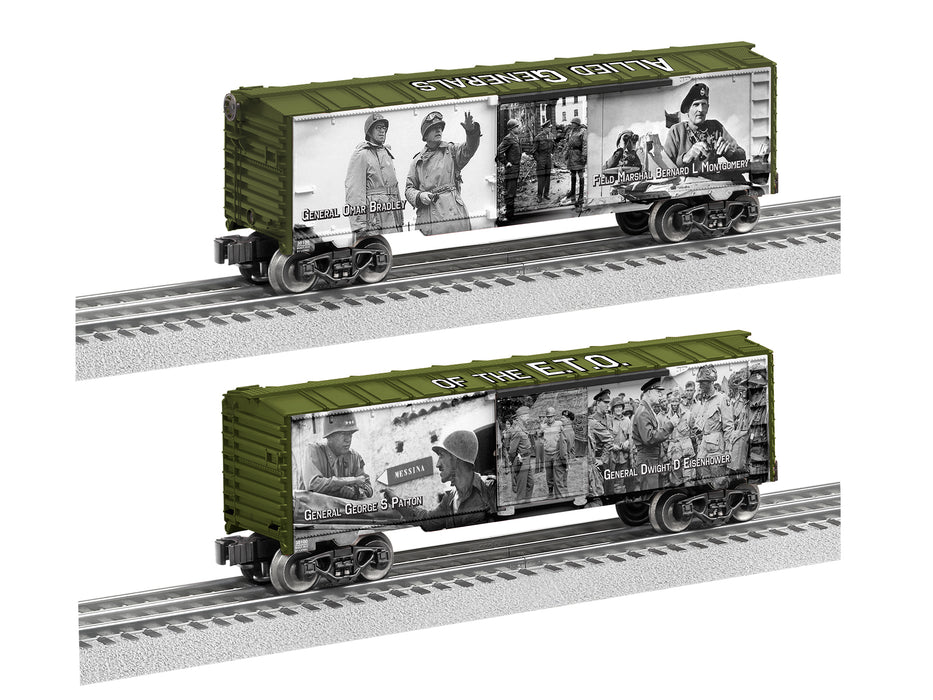 Lionel 2238100 O Gauge WWII Generals  Battlefield Honor Boxcar