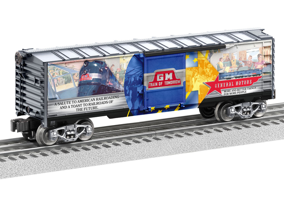 Lionel 2238150 O Gauge Boxcar GM Train of Tomorrow