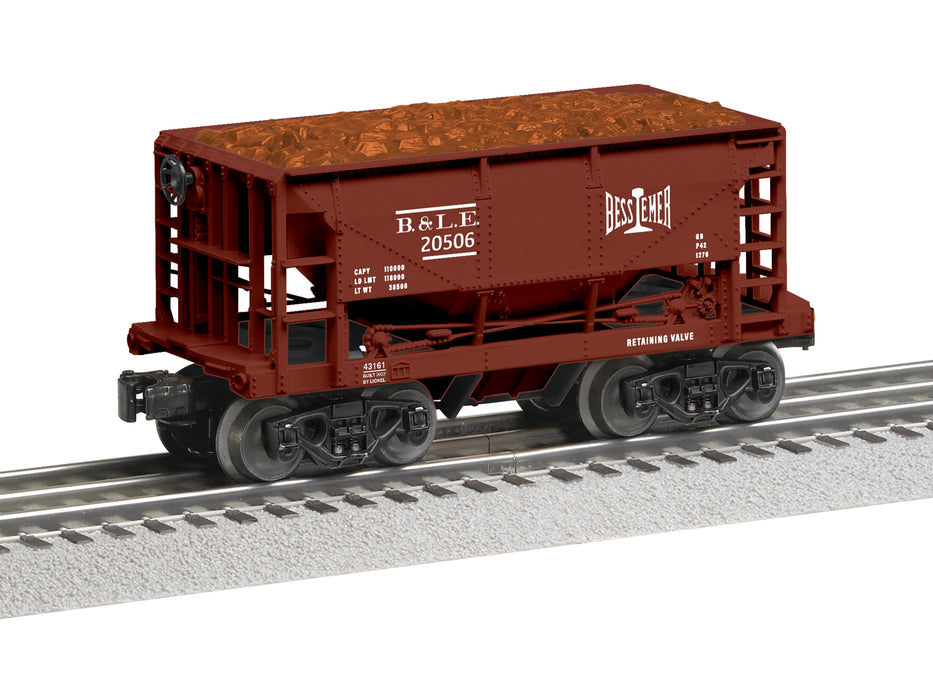 Lionel 2243160 O Gauge Bessemer & Lake Erie Ore Car 6 Pack #1