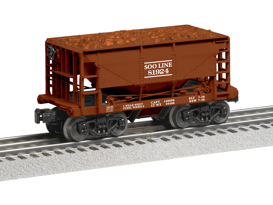 Lionel 2243240 O Gauge SOO Line Ore Car 6 Pack #1