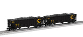 Lionel 2326080 O Scale 100 Ton Open Hopper Chessie System B&O 2 Pack C