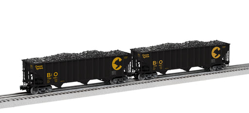 Lionel 2326080 O Scale 100 Ton Open Hopper Chessie System B&O 2 Pack C
