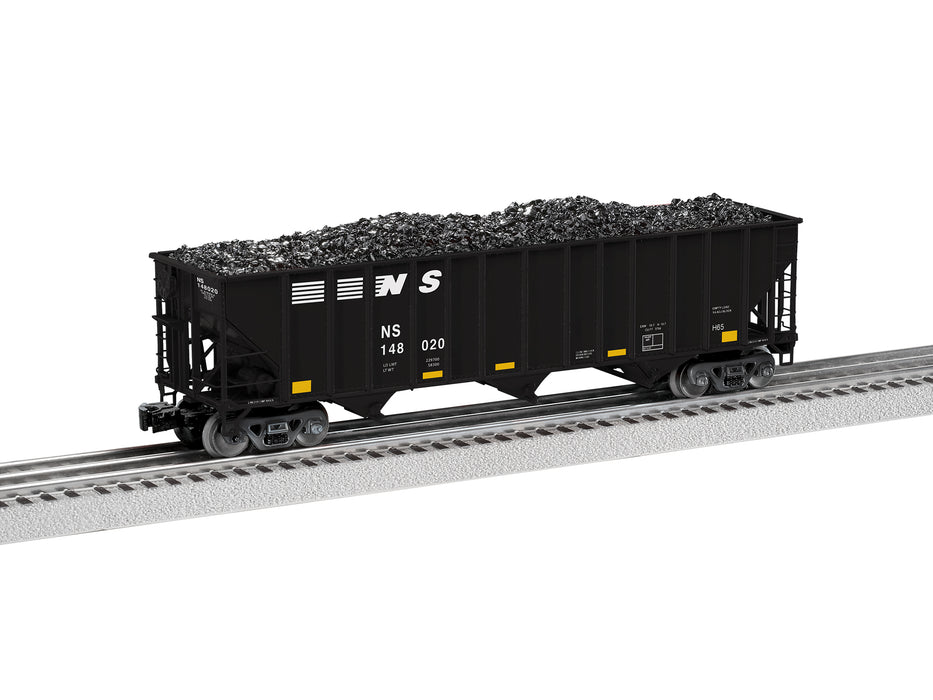 Lionel 2326100 O Scale 100 Ton Open Hopper Norfolk Southern "Yellow Pier 6" NS 2 Pack A