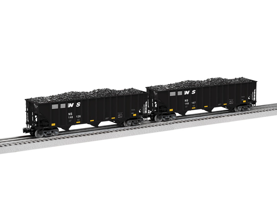 Lionel 2326108 O Scale 100 Ton Open Hopper Norfolk Southern NS 2 Pack B