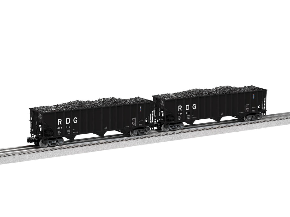 Lionel 2326118 O Scale 100 Ton Open Hopper Reading RDG 2 Pack B