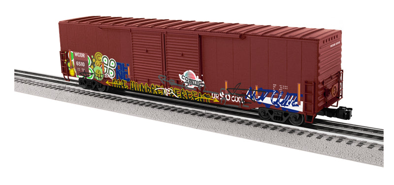 Lionel 2326181 O Scale 60' Boxcar "Graffiti" Wellsboro & Corning WCOR 6510