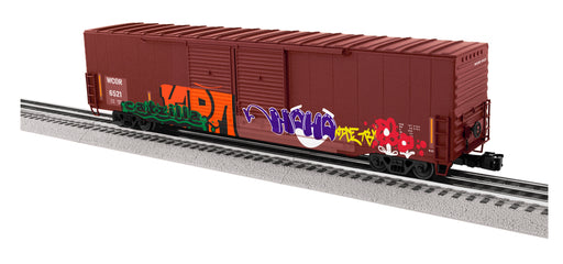Lionel 2326182 O Scale 60' Boxcar "Graffiti" Wellsboro & Corning WCOR 6521