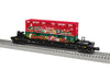 Lionel 2328350 O Gauge Christmas Graffiti Maxi Stack Well Car with Container Load