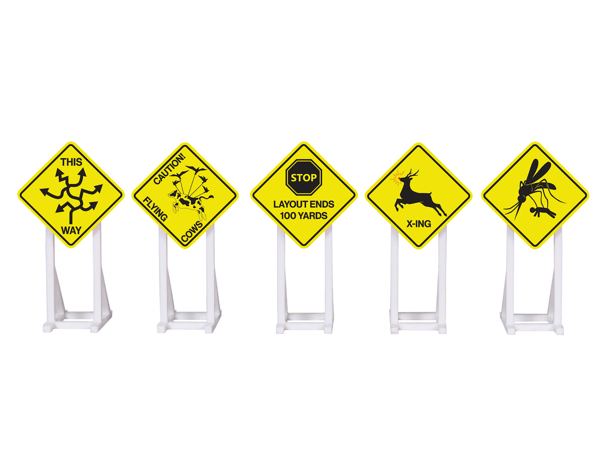 Lionel 2330010 O Gauge Unique Railroad Signs 5 Pack #2 — White Rose Hobbies
