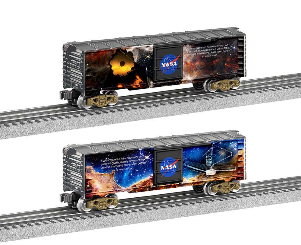 Lionel 2338210 O Gauge Nasa James Webb Space Telescope Boxcar — White ...