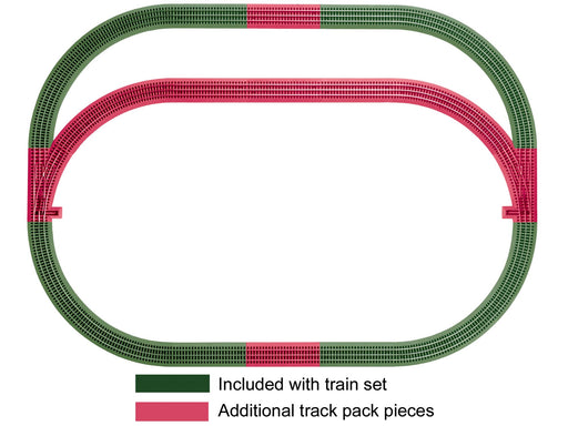 Lionel 6-12031 O Gauge O-36 FasTrack Outer Passing Loop Track Pack