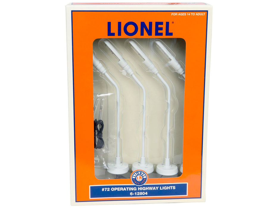 Lionel 6-12804 O Gauge #72 Highway Lights (4-Pack)