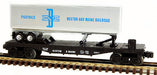 Lionel 6-16911 O Gauge Boston& Maine Flatcar with Trailer