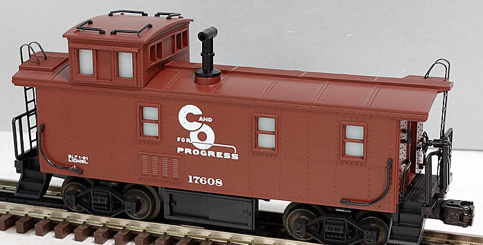 Lionel 6-17608 O Gauge Square Window Caboose C&O  - NOS