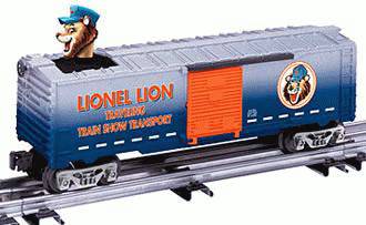 Lionel 6-26782 O Gauge Lionel Lion Bobbing Head Boxcar - NOS