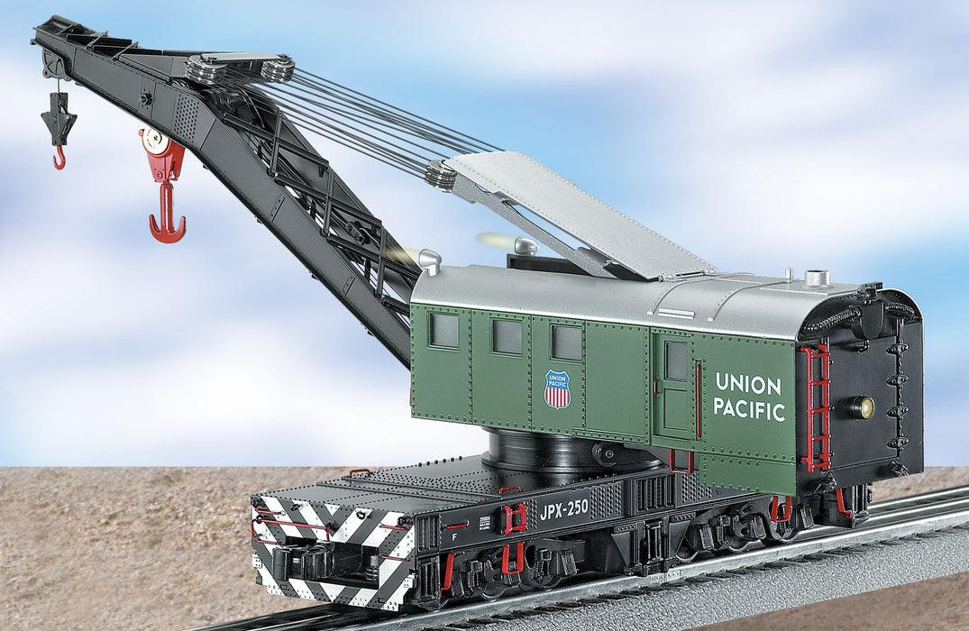 Lionel 6-29804 O Gauge Union Pacific Crane Car with TMCC Command Control - NOS