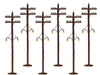 Lionel 6-37995 O Scale Telephone Poles with Lights