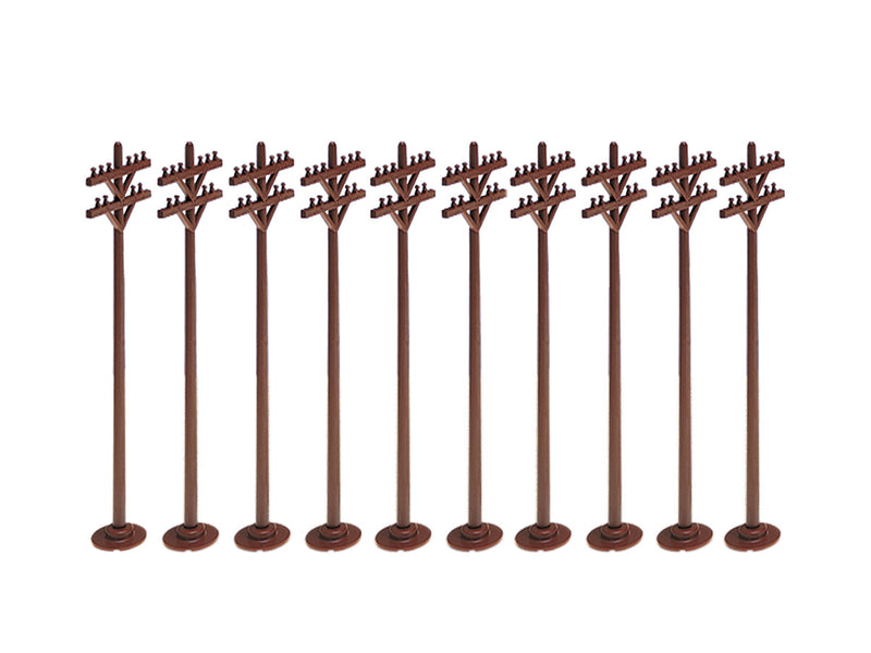 10 telephone poles from lionel trains