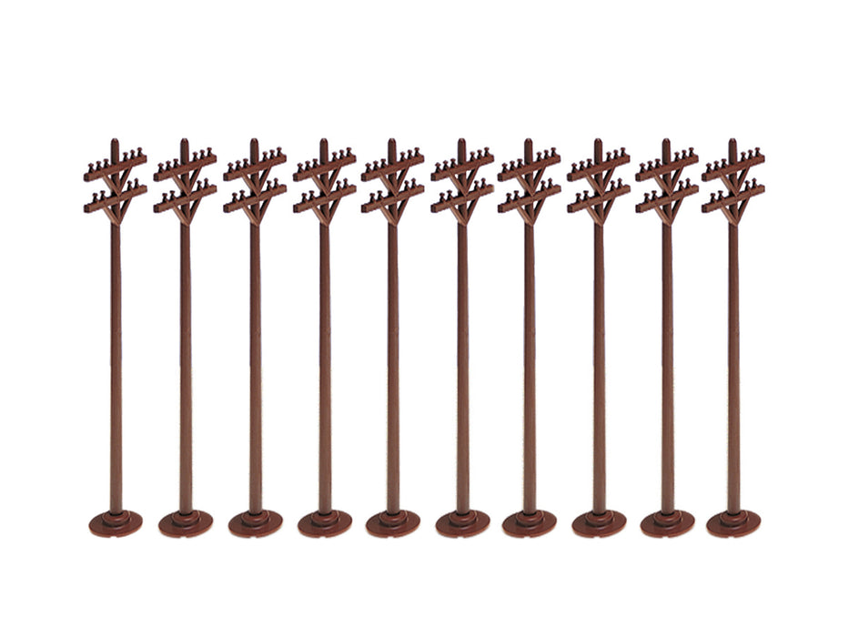 10 telephone poles from lionel trains