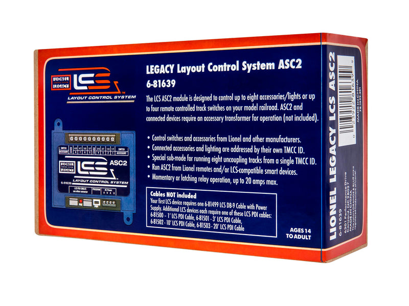 Lionel 6-81639 LCS Accessory Switch Controller 2 (ASC2)