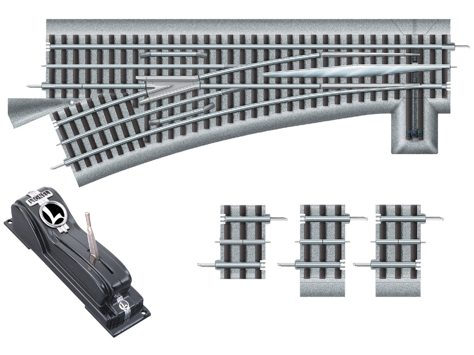 Lionel 6-81953 O Gauge O72 FasTrack Remote Command Control Left Hand Switch