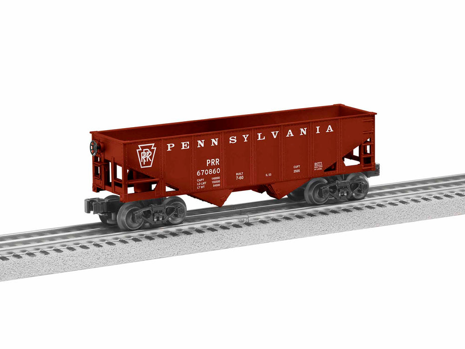 Lionel 6-84771 O Gauge Pennsylvania PRR Hopper 6 Pack - NOS