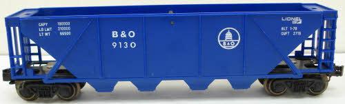 Lionel 6-9130 O Gauge Covered Hopper Baltimore and Ohio B&O - NOS