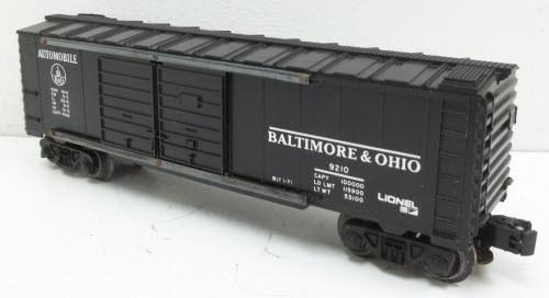 Lionel 6-9210 O Gauge Double Door Boxcar Baltimore and Ohio B&O - NOS