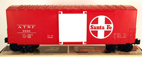 Lionel 6-9626 O Gauge Hi-Cube Boxcar Santa Fe ATSF - NOS