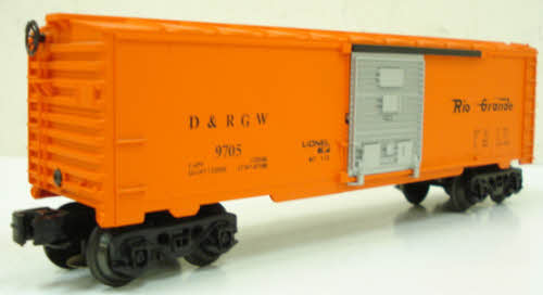 Lionel 6-9705 O Gauge Boxcar Denver Rio Grande and Western DRG&W - NOS
