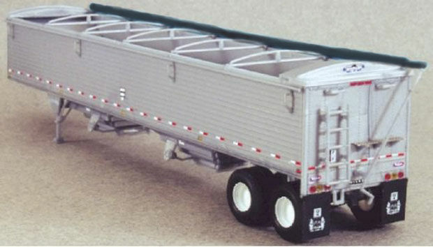 Lonestar Models 6000 HO Scale 43' Wilson Pacesetter Grain Silver wit Black Tarp Trailer Kit