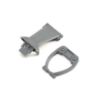 LOSI LOS231040 Gray Front Bumper Skid Plate and Support for Rock Rey