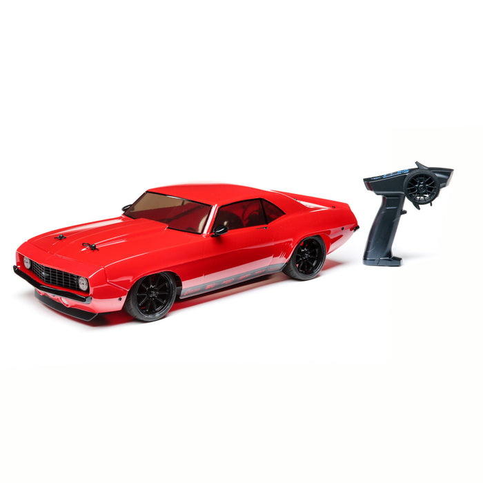 Losi 03033T1 Red 1969 Chevrolet Camaro V100 Brushed RTR 4WD On-Road Car