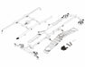 Losi 230085 1969 Chevrolet Camaro Chrome Body Parts Set for V100