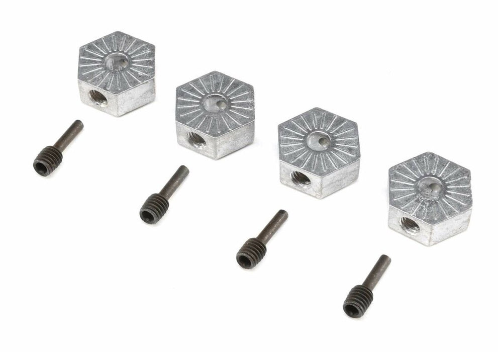 LOSI 242053 17mm Hex Adapter with Screwpin for LMT 4 Pack