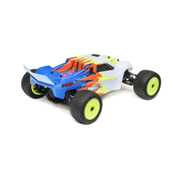 LOSI LOS01015T2 1/18 Mini-T 2.0 RTR 2WD Truck Blue and White