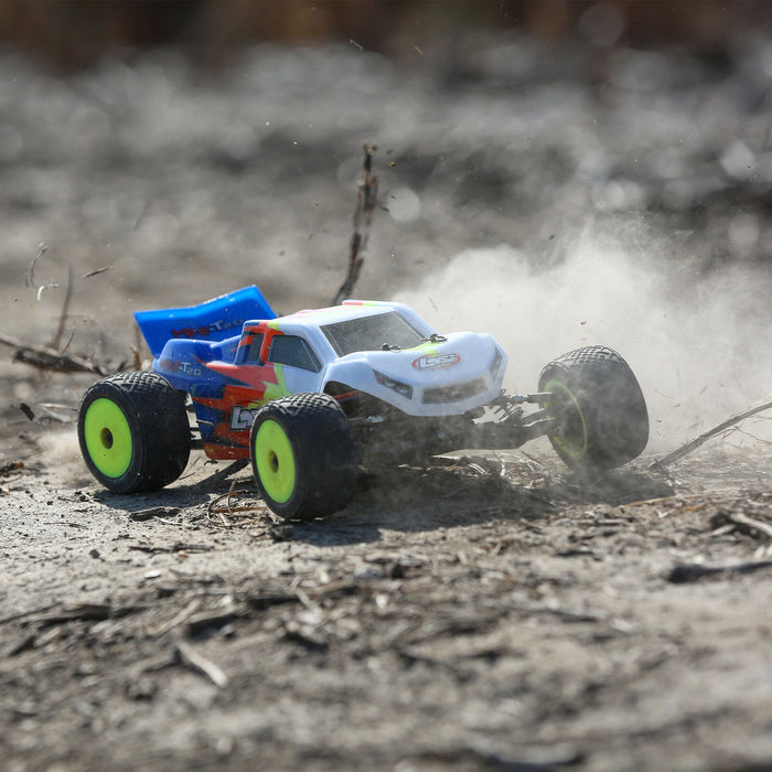 LOSI LOS01015T2 1/18 Mini-T 2.0 RTR 2WD Truck Blue and White