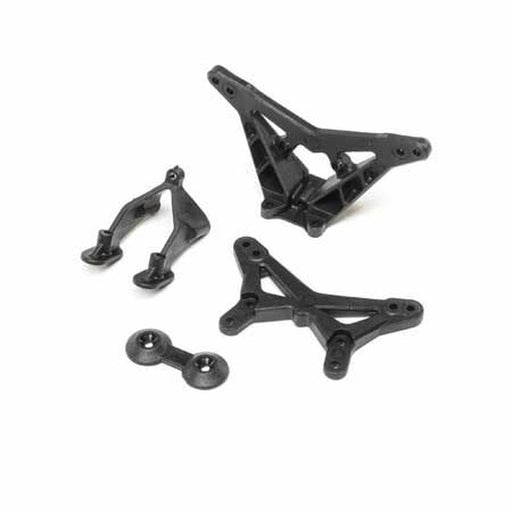 LOSI LOS214012 1/16 Mini-B Front and Rear Shock Tower with Wing Stay