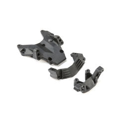 Losi LOS231045 Black Bulkhead Camber Block and Servo Mount for 22SCT and 22S Drag