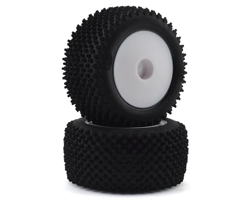 LOSI LOS41013 Mini-T White Rear Wheels with Pin Tires 1 Pair