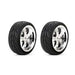 Losi LOS43038 Front 5 Spoke 54x26mm Wheel and Tire 1 Pair